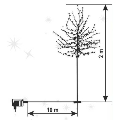 Decoratiune cires cu LED-uri, 320 WW LED-uri - CBT 320